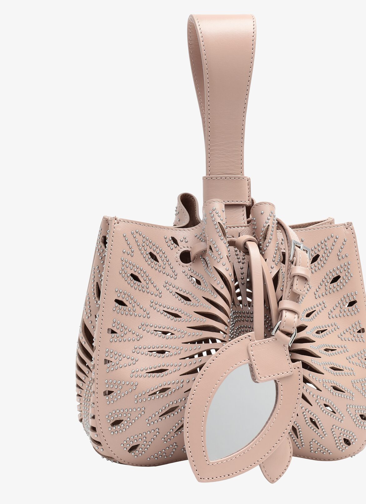 ROSE-MARIE CUIR LUX CERAMIQUE SAND ALAÏA SANDY  ROSE-MARIE CUIR LUX CERAMIQUE SAND